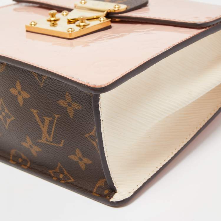 Pre Owned Louis Vuitton Marsmallow Monogram Vernis Spring Street Bag