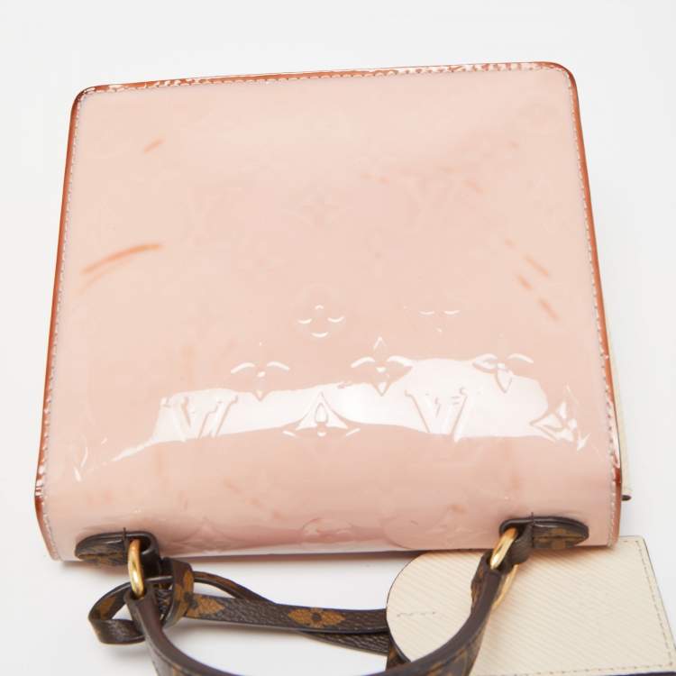 Pre Owned Louis Vuitton Marsmallow Monogram Vernis Spring Street Bag