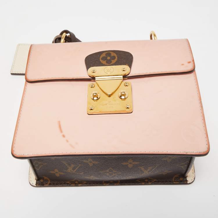 Pre Owned Louis Vuitton Marsmallow Monogram Vernis Spring Street Bag