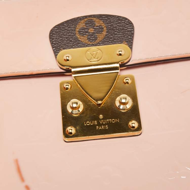 Pre Owned Louis Vuitton Marsmallow Monogram Vernis Spring Street Bag