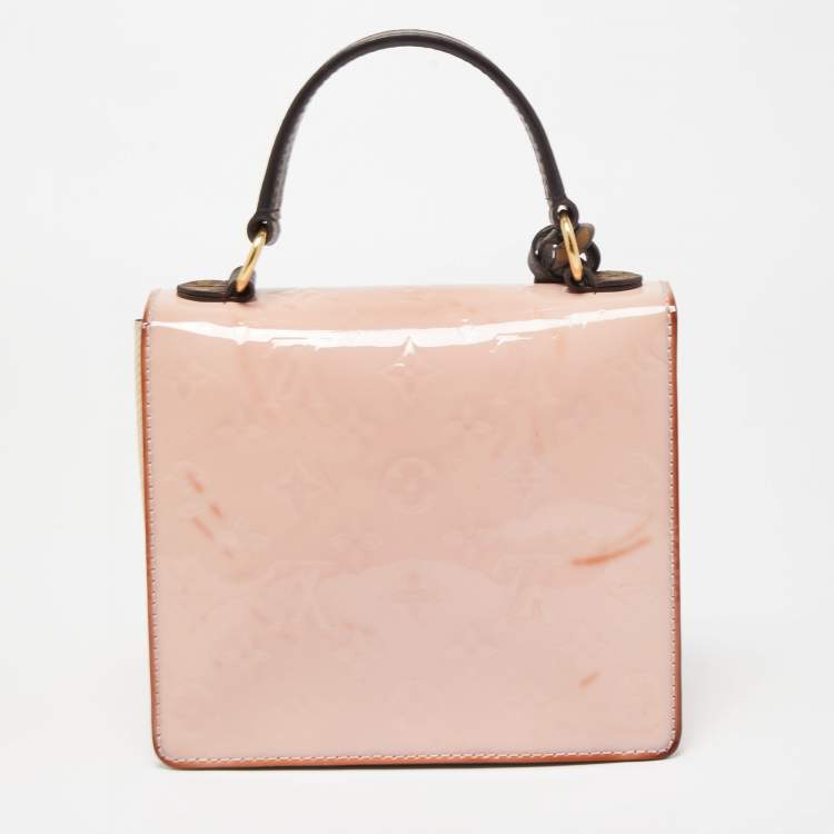 Pre Owned Louis Vuitton Marsmallow Monogram Vernis Spring Street Bag