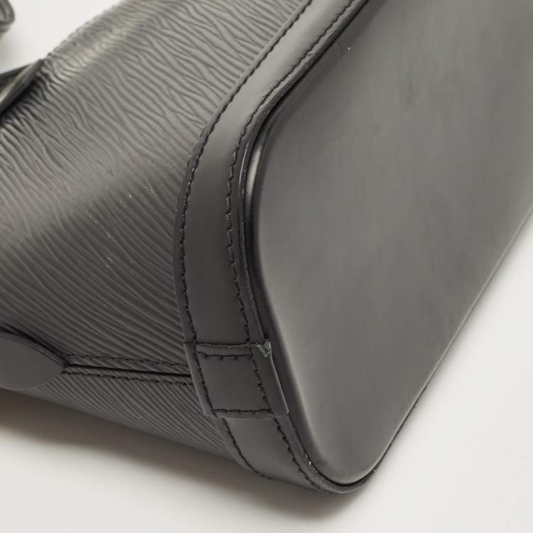 Pre Owned Louis Vuitton Black Epi Leather Mini Alma Bag