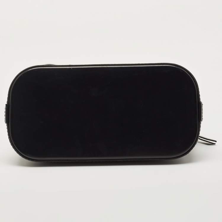 Pre Owned Louis Vuitton Black Epi Leather Mini Alma Bag