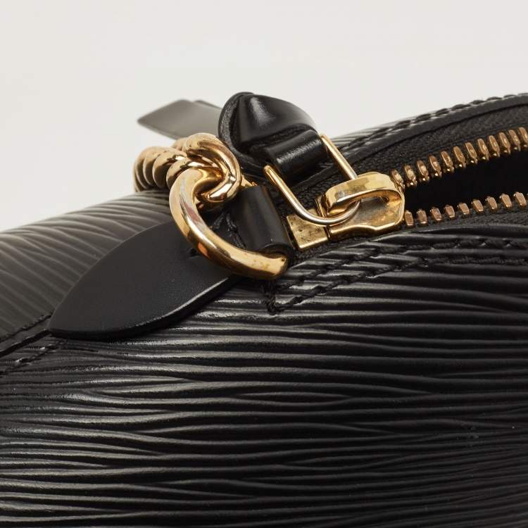 Pre Owned Louis Vuitton Black Epi Leather Mini Alma Bag