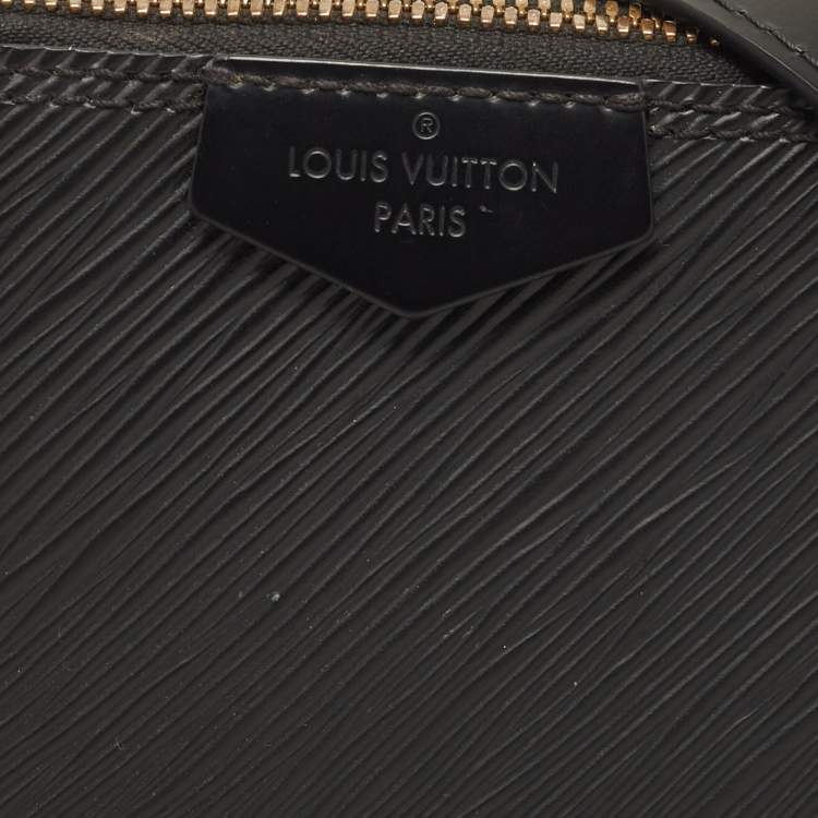Pre Owned Louis Vuitton Black Epi Leather Mini Alma Bag