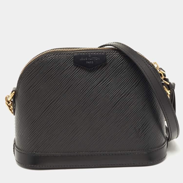 Pre Owned Louis Vuitton Black Epi Leather Mini Alma Bag