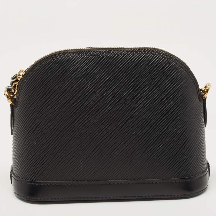Pre Owned Louis Vuitton Black Epi Leather Mini Alma Bag