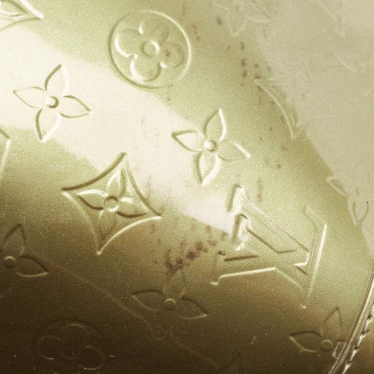 Pre Owned Louis Vuitton Vert Olive Monogram Vernis Leather Alma GM Bag