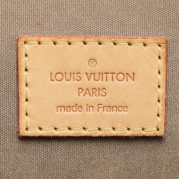 Pre Owned Louis Vuitton Vert Olive Monogram Vernis Leather Alma GM Bag