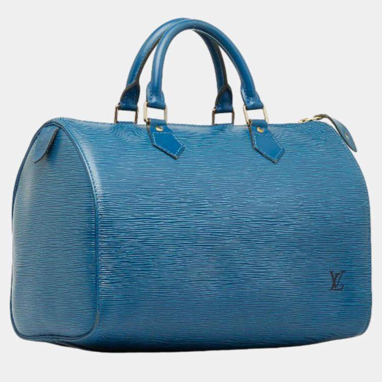 Louis Vuitton Blue Epi Leather Speedy 30