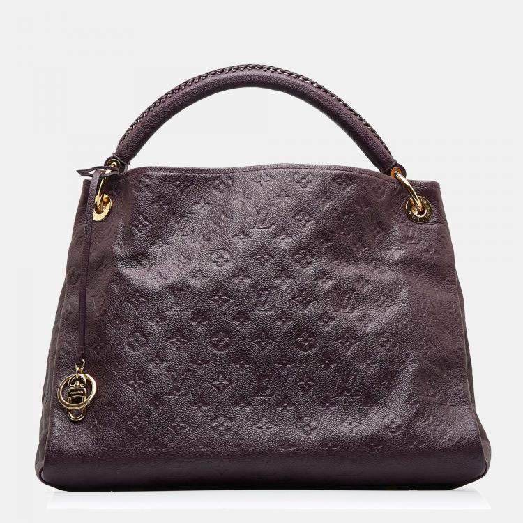 Louis Vuitton Neonoe MM Monogram Empreinte Leather Gray Ladies Shoulder Bag  Auth