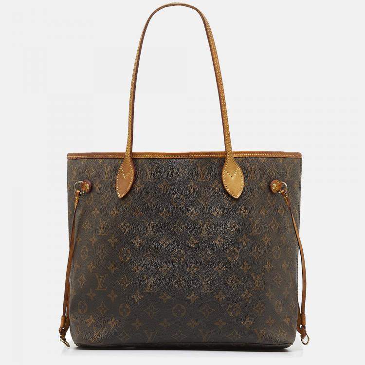 Louis Vuitton, Bags, Authentic Louis Vuitton Tote Bag Neverfull Mm  Monogram Used Lv Handbag Vintage