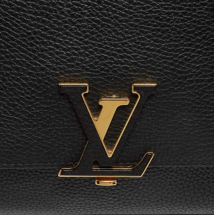Pre Owned Louis Vuitton Black Leather Volta Bag