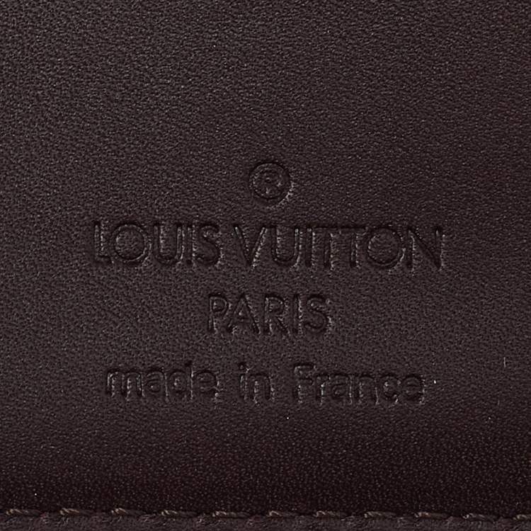 Pre Owned Louis Vuitton Amarante Monogram Vernis French Purse