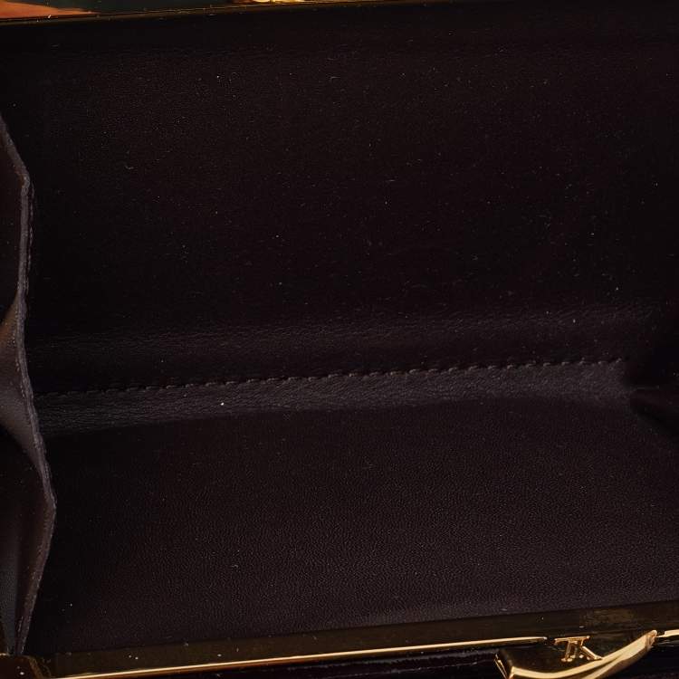 Pre Owned Louis Vuitton Amarante Monogram Vernis French Purse