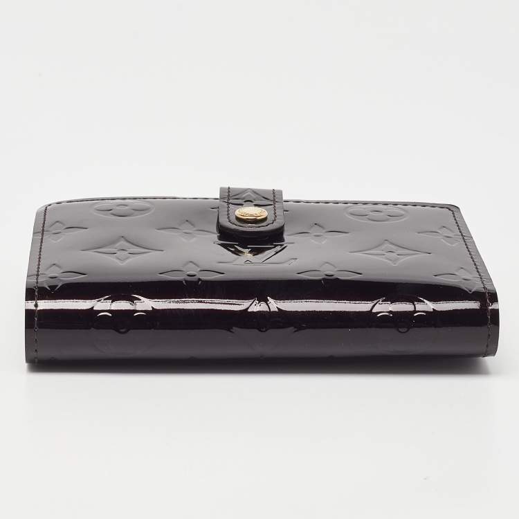 Pre Owned Louis Vuitton Amarante Monogram Vernis French Purse