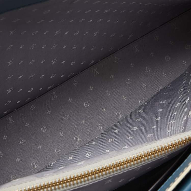 Pre Owned Louis Vuitton Blue Leather Suhali Le Fabuleux Bag