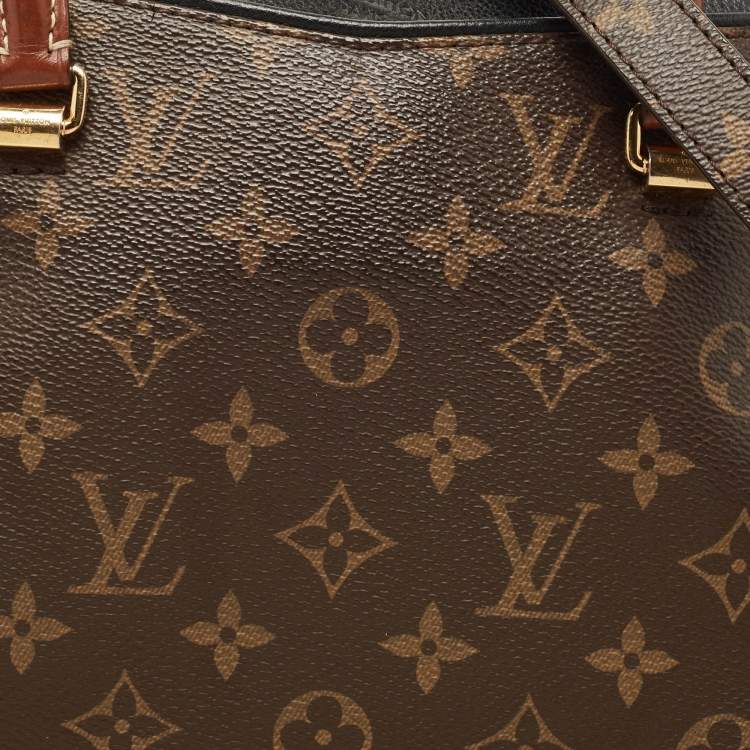 Pre Owned Louis Vuitton Black Monogram Canvas Pallas MM Bag