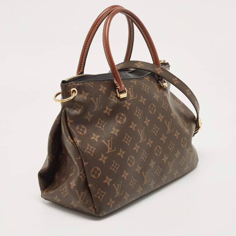 Pre Owned Louis Vuitton Black Monogram Canvas Pallas MM Bag