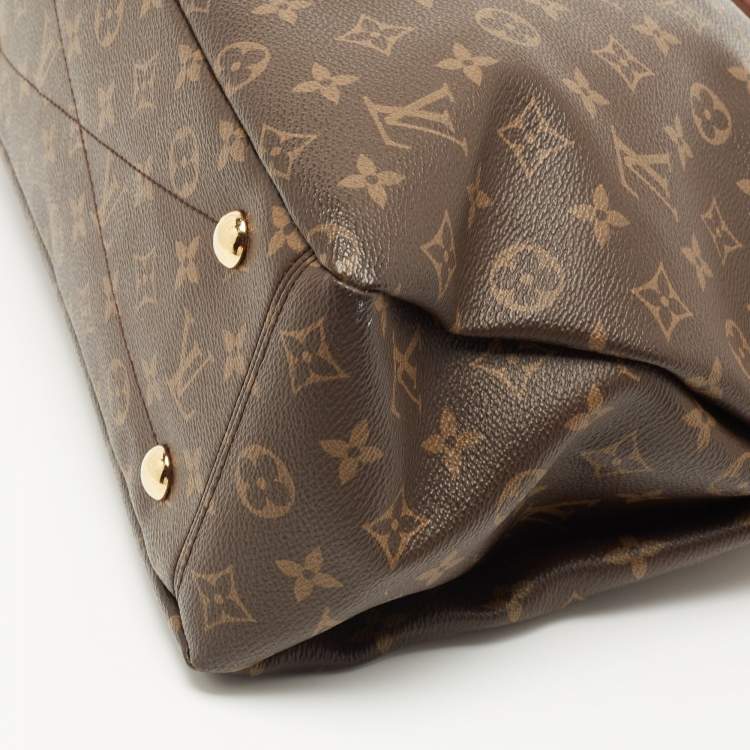 Pre Owned Louis Vuitton Black Monogram Canvas Pallas MM Bag