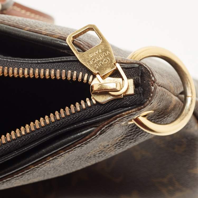 Pre Owned Louis Vuitton Black Monogram Canvas Pallas MM Bag