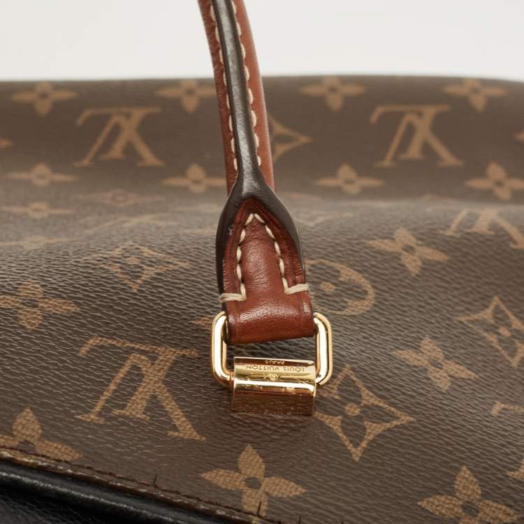 Pre Owned Louis Vuitton Black Monogram Canvas Pallas MM Bag