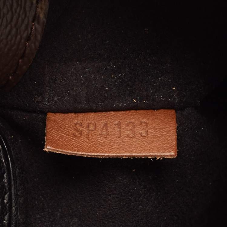 Pre Owned Louis Vuitton Black Monogram Canvas Pallas MM Bag