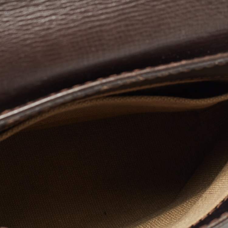 Pre Owned Louis Vuitton Coffee Utah Leather Yuma Small Messenger Bag