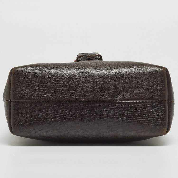 Pre Owned Louis Vuitton Coffee Utah Leather Yuma Small Messenger Bag