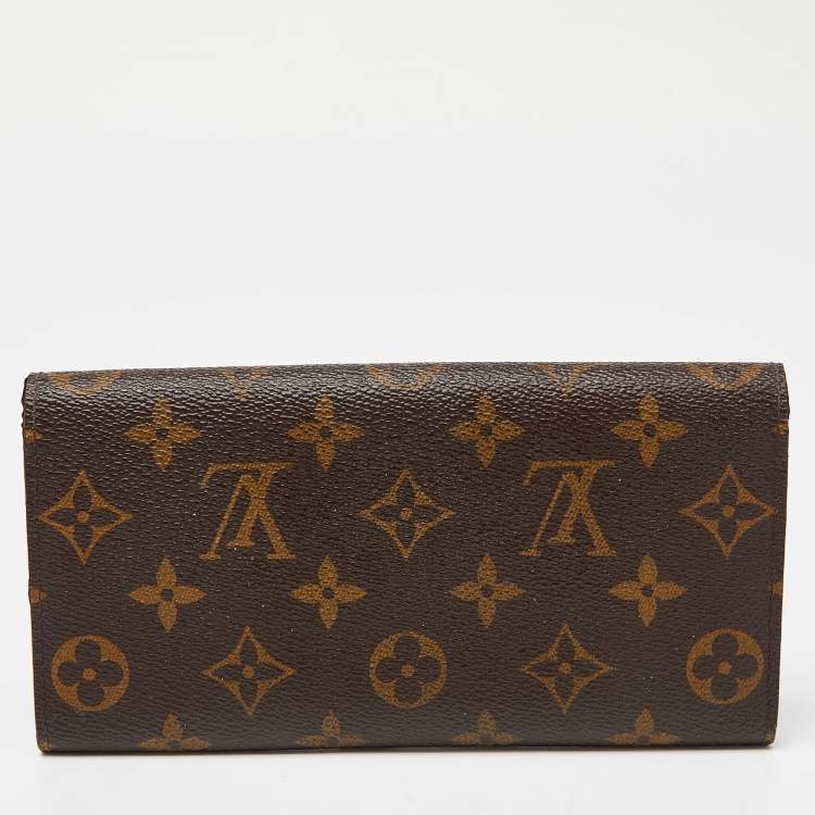 Pre Owned Louis Vuitton Monogram Canvas Emilie Wallet