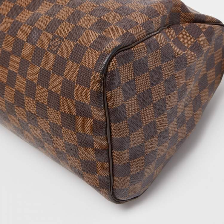 Pre Owned Louis Vuitton Damier Ebene Canvas Speedy 30 Bag