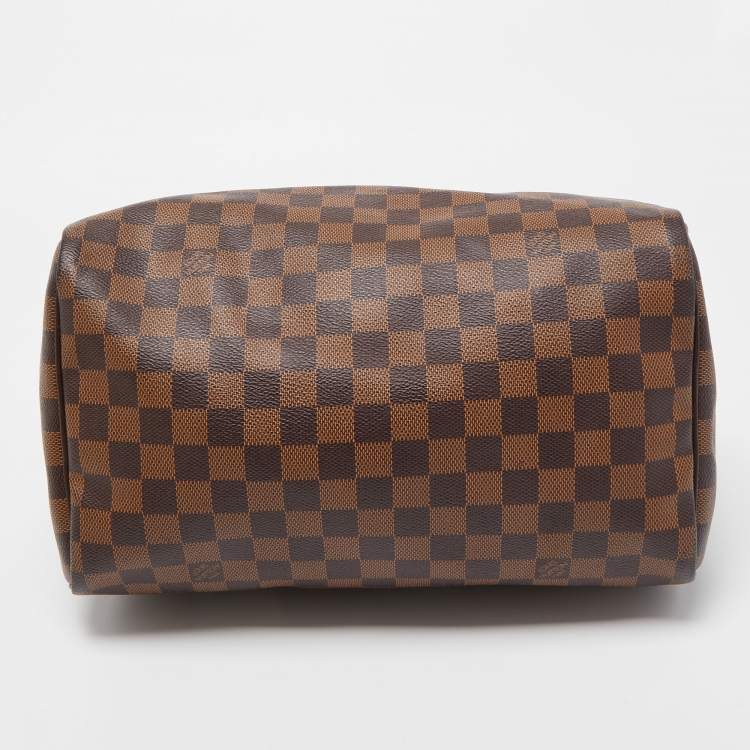Pre Owned Louis Vuitton Damier Ebene Canvas Speedy 30 Bag