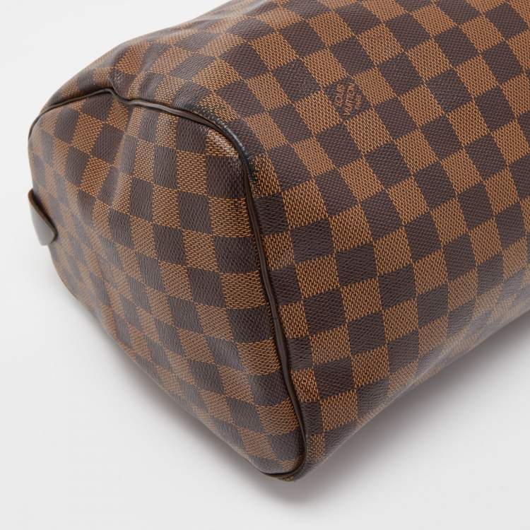 Pre Owned Louis Vuitton Damier Ebene Canvas Speedy 30 Bag
