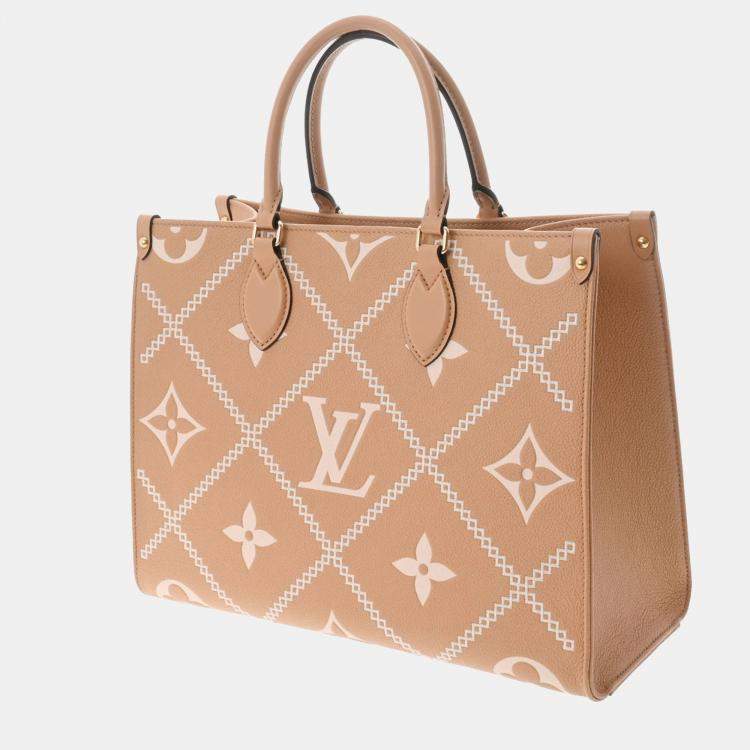 OnTheGo PM Tote Bag - Luxury Monogram Empreinte Leather White