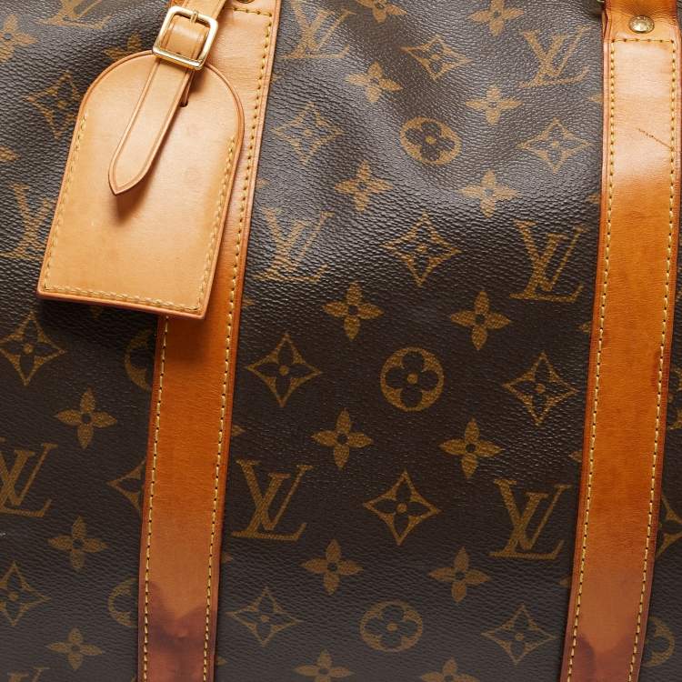Pre Owned Louis Vuitton Monogram Canvas Keepall 50 Bandouliere Bag
