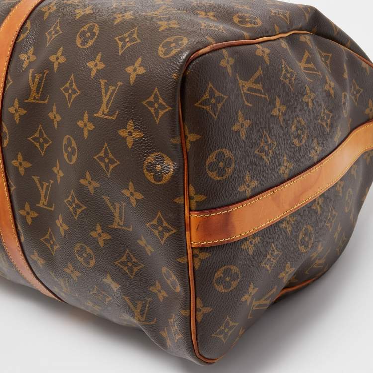 Pre Owned Louis Vuitton Monogram Canvas Keepall 50 Bandouliere Bag