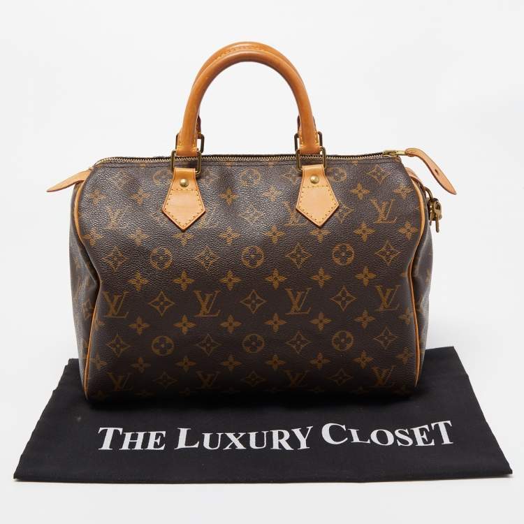 Pre Owned Louis Vuitton Monogram Canvas Speedy 30 Bag