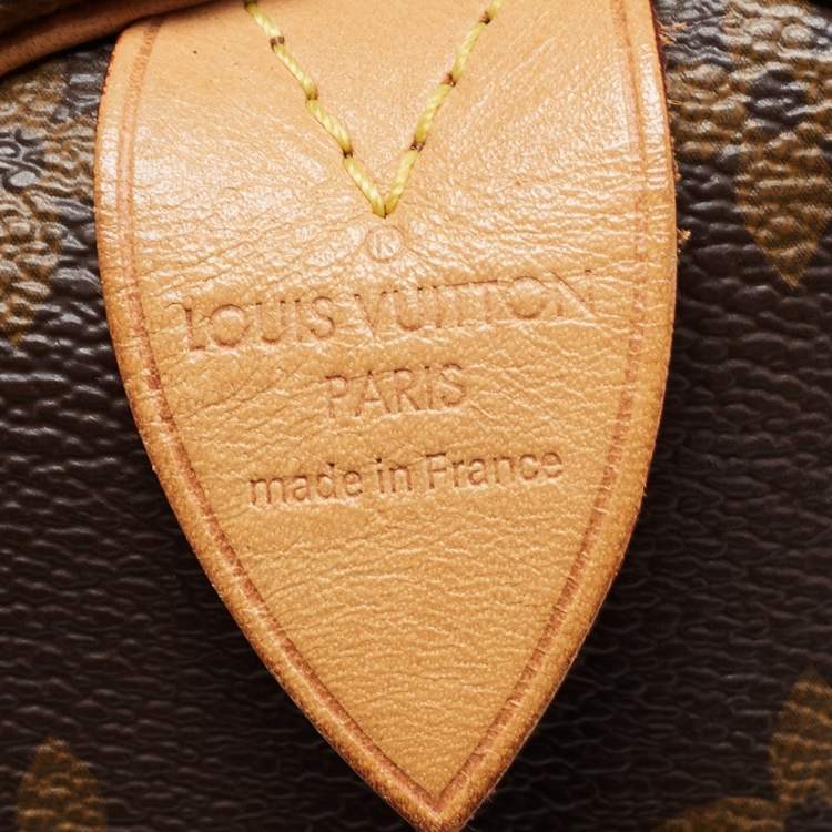 Pre Owned Louis Vuitton Monogram Canvas Speedy 30 Bag