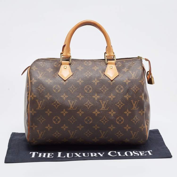 Pre Owned Louis Vuitton Monogram Canvas Speedy 30 Bag