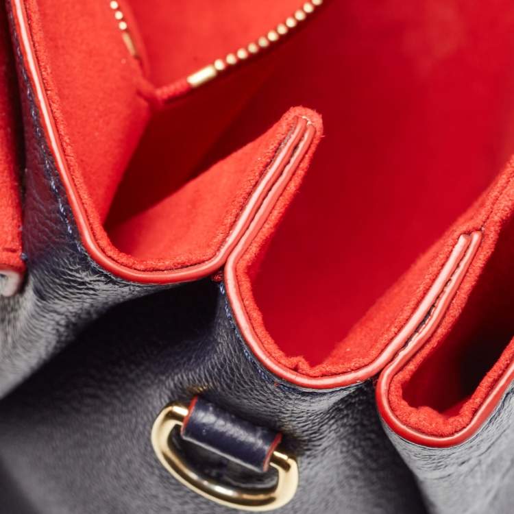Pre Owned Louis Vuitton Celeste Monogram Empreinte Leather Georges MM Bag
