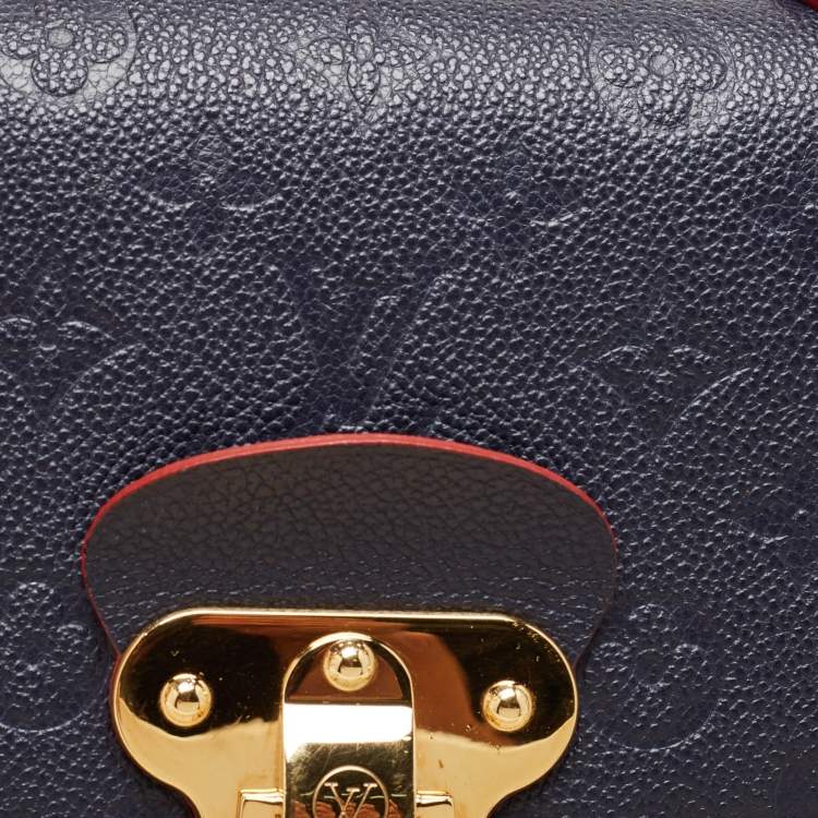 Pre Owned Louis Vuitton Celeste Monogram Empreinte Leather Georges MM Bag