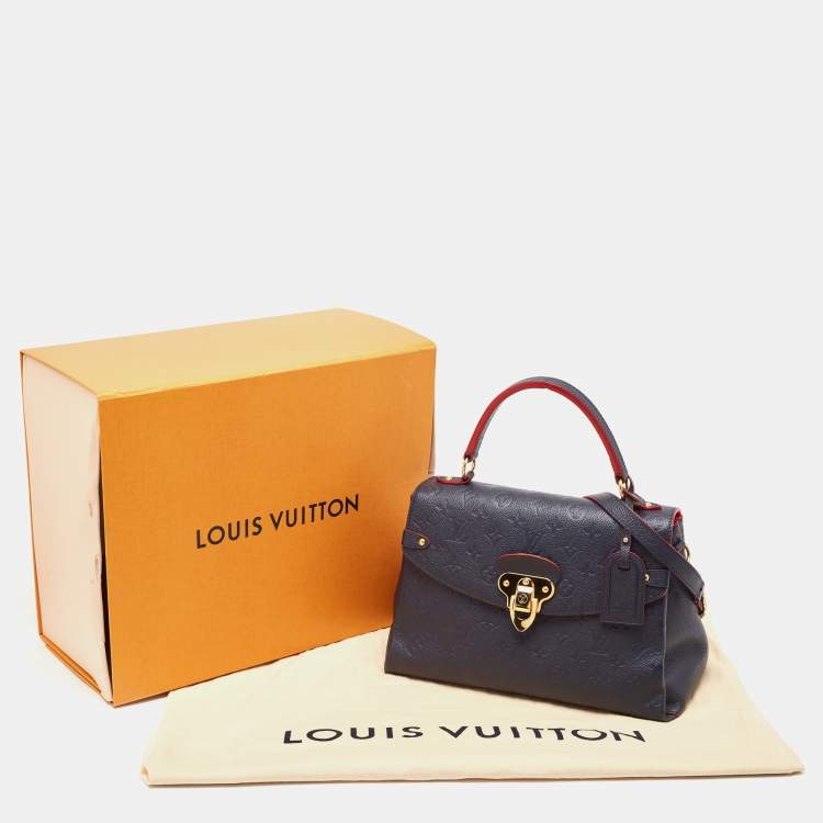 Pre Owned Louis Vuitton Celeste Monogram Empreinte Leather Georges MM Bag