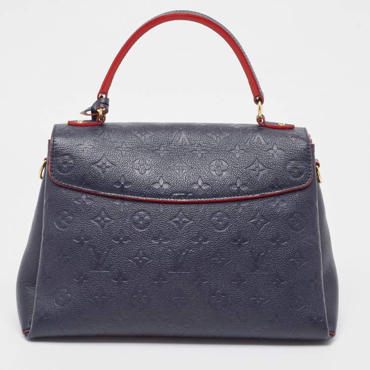 Pre Owned Louis Vuitton Celeste Monogram Empreinte Leather Georges MM Bag