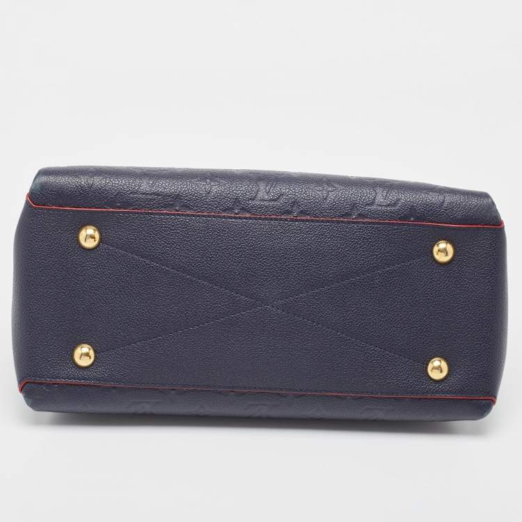 Pre Owned Louis Vuitton Celeste Monogram Empreinte Leather Georges MM Bag