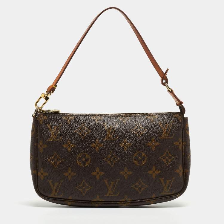 Louis Vuitton Shoulder bag Monogram Brown Woman Authentic Used