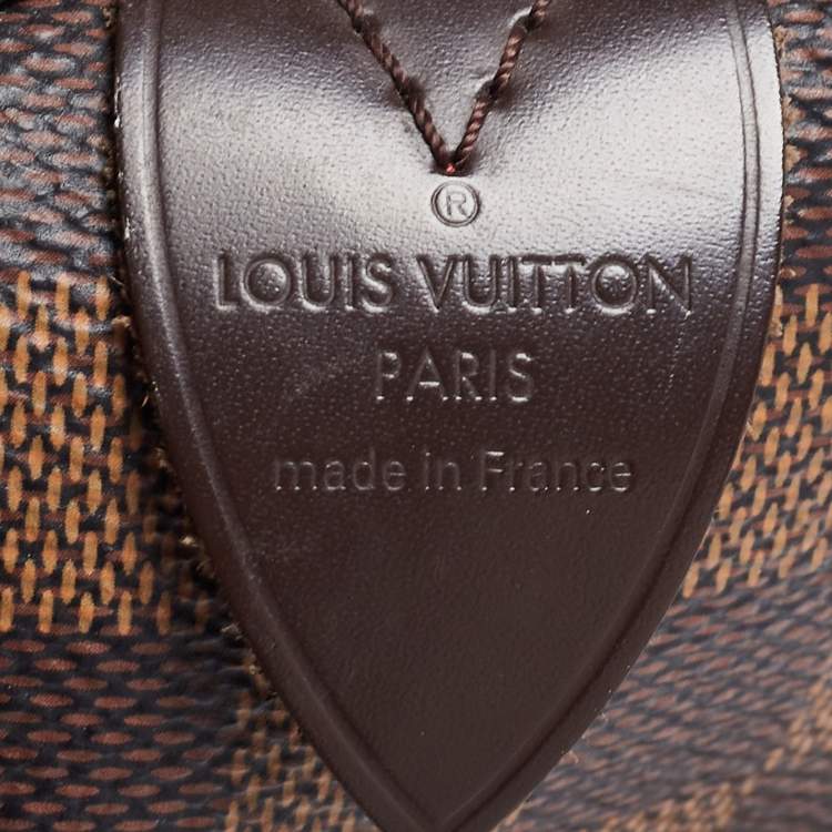 Pre Owned Louis Vuitton Damier Ebene Canvas Speedy 25 Bag