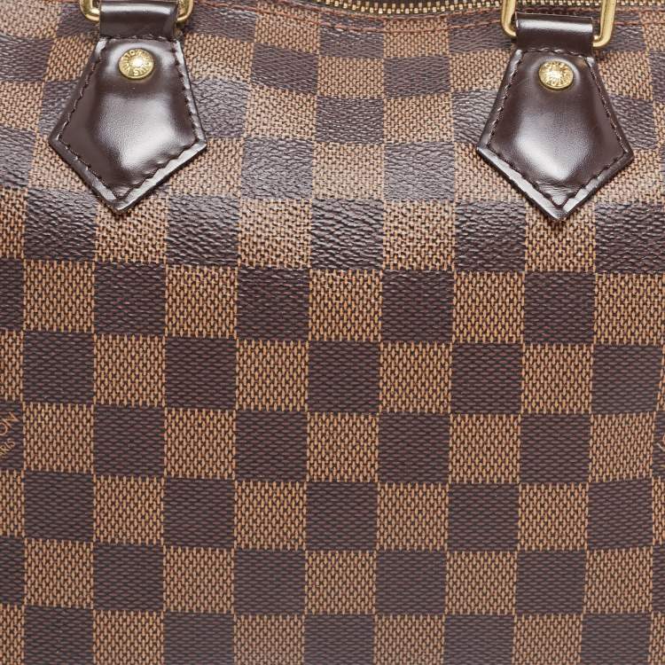 Pre Owned Louis Vuitton Damier Ebene Canvas Speedy 25 Bag