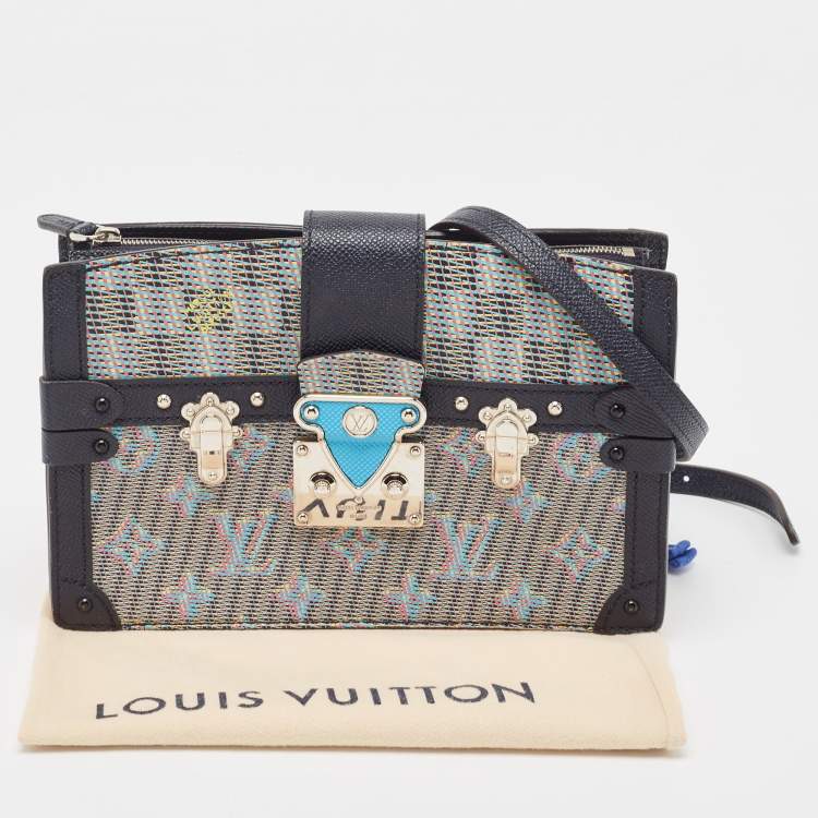 Pre Owned Louis Vuitton Damier Monogram Canvas LV Pop Trunk Clutch Bag