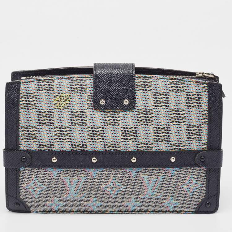 Pre Owned Louis Vuitton Damier Monogram Canvas LV Pop Trunk Clutch Bag