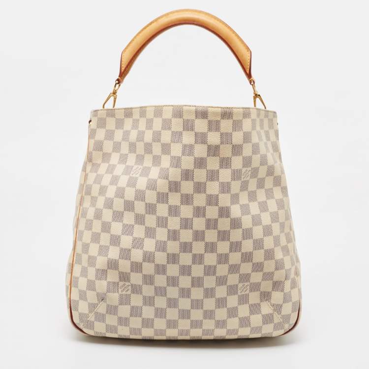 Pre Owned Louis Vuitton Damier Azur Canvas Soffi Bag